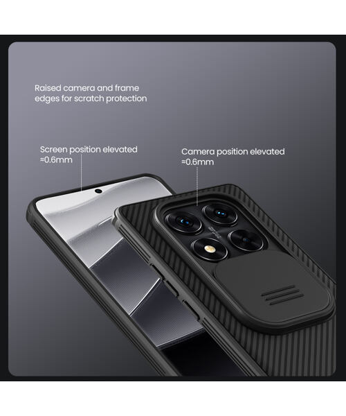 Nillkin CamShield PRO Zadní Kryt pro Xiaomi Redmi Note 14 Pro 5G/Poco X7 5G Dark Green