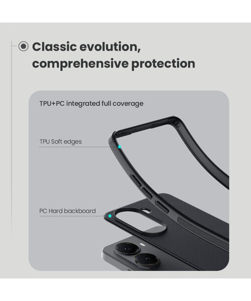 Nillkin Super Frosted PRO Magnetic Zadní Kryt pro Poco X7 Pro 5G Black