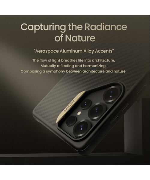 Nillkin Synthetic Fiber PRO Magnetic Zadní Kryt pro Samsung Galaxy S25 Ultra Black