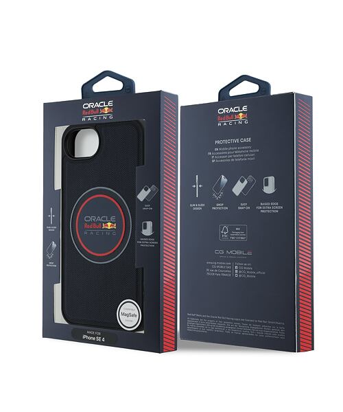 Red Bull PC/TPU Red Ring MagSafe Zadní Kryt pro iPhone 16e Navy