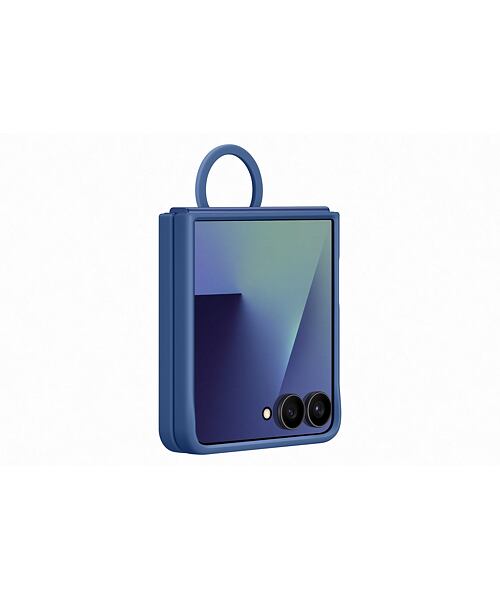 EF-PF766TNE Samsung Silikonový Kryt s Kroužkem pro Galaxy Z Flip 7 Blue