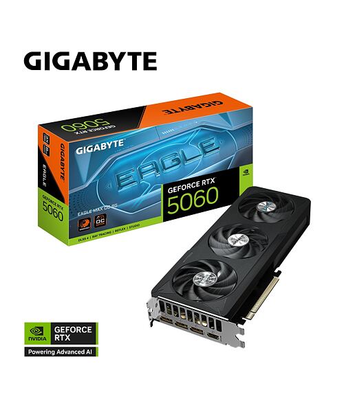 GIGABYTE GeForce RTX 5060 EAGLE MAX/OC/8GB/GDDR7