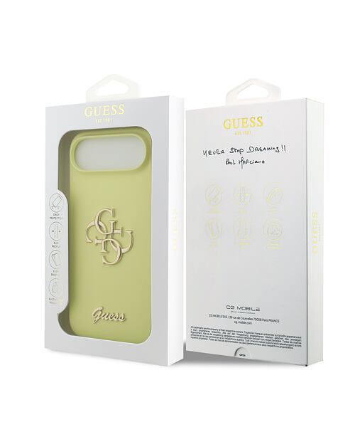 Guess Liquid Silicone 4G Metal Logo Zadní Kryt pro iPhone Air Yellow