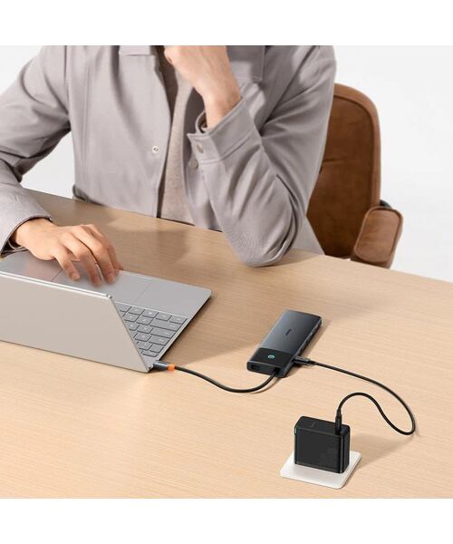 Baseus Metal Gleam II Series 10v1 USB-C HUB Dokovací Stanice Cosmic Black