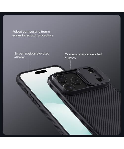 Nillkin CamShield PRO Zadní Kryt pro Apple iPhone 17 Pro Max Black