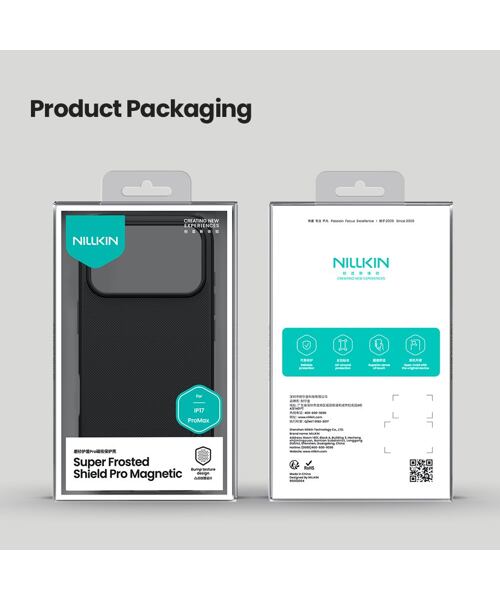 Nillkin Super Frosted PRO Magnetic Zadní Kryt pro Apple iPhone 17 Pro Max Black