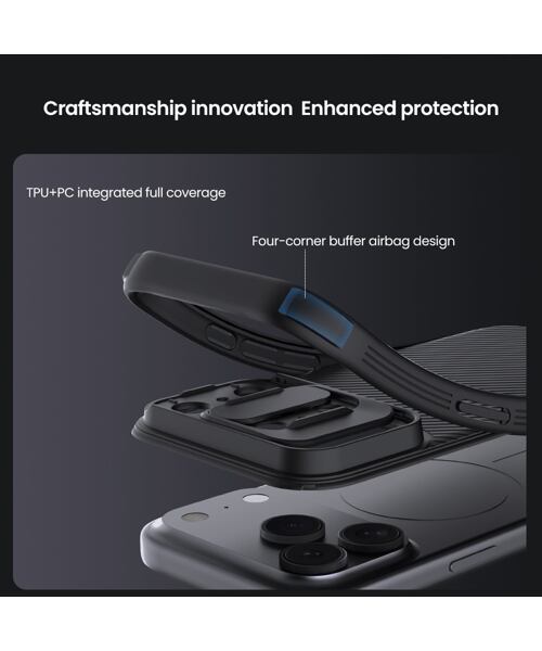Nillkin CamShield PRO Magnetic Zadní Kryt pro Apple iPhone 17 Pro Black