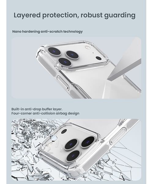 Nillkin Nature TPU PRO Kryt pro Apple iPhone 17 Pro Max Transparent Black