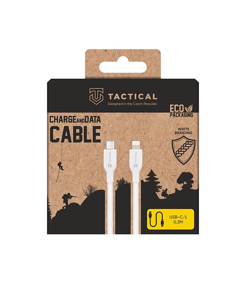 Tactical Stitch Thread Cable USB-C/Lightning 0.3m White