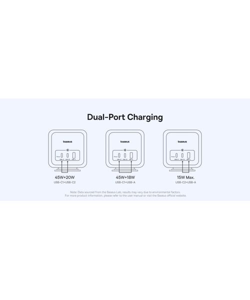 Baseus EnerFill FA11 6v1 Napájecí Kostka 67W Cosmic Black