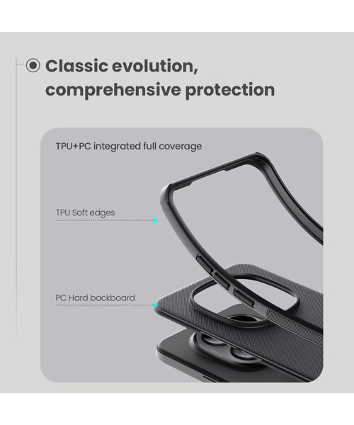 Nillkin Super Frosted PRO Zadní Kryt pro Xiaomi Redmi Note 15 Pro+ 5G Black