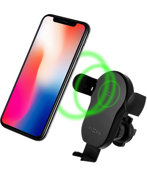 FIXED Automatický držák do auta s rychlým bezdrátovým nabíjením Matic 15W Black