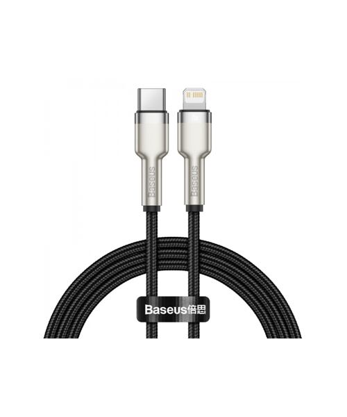 Baseus Cafule Metal Series Datový Kabel USB-C - Lightning 20W 1m Black