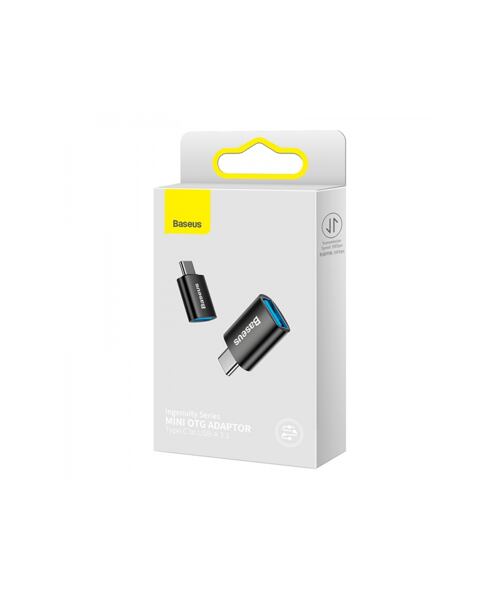 Baseus ZJJQ000001 Ingenuity Mini OTG Adaptér z USB-A na USB-C Black