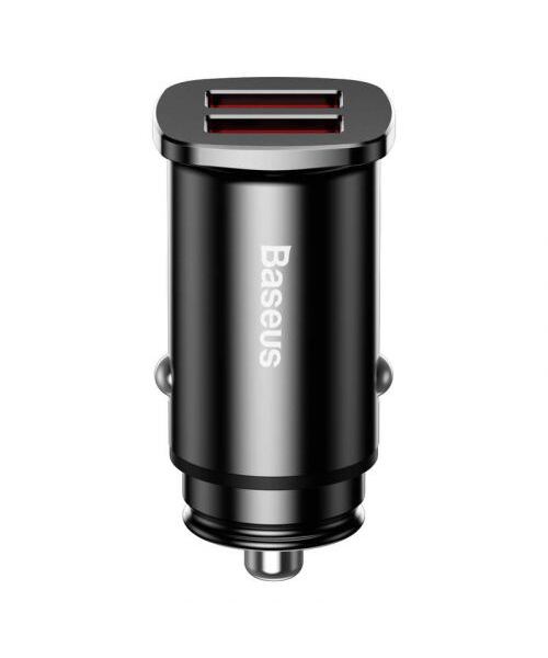 Baseus CCALL-DS01 Square Nabíječka do Auta 2xUSB QC3.0 30W Black