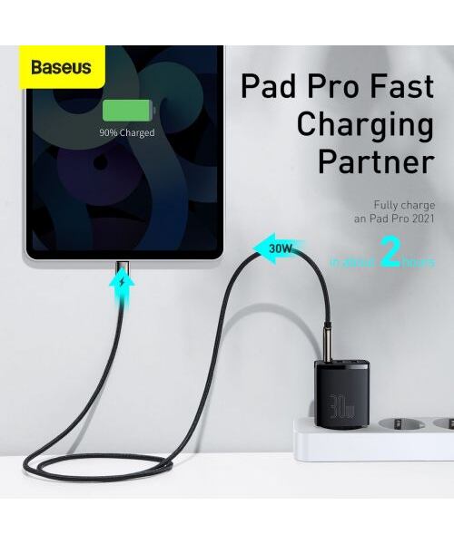 Baseus CCXJ-E01 Compact Quick Nabíječka USB-C 30W Black