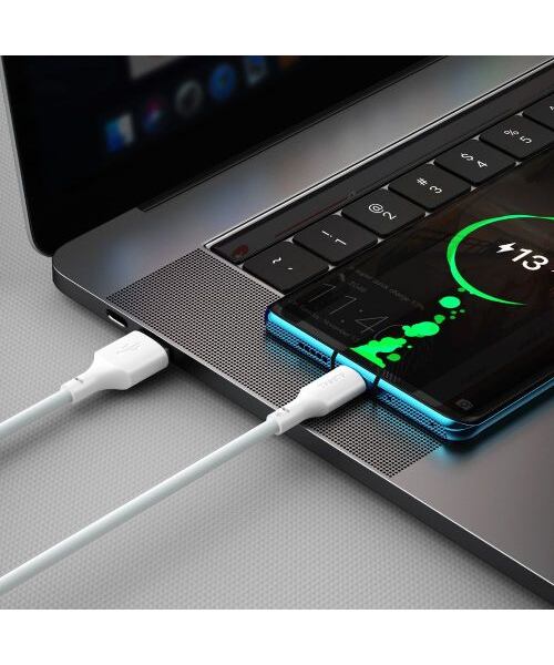 Baseus Type-C Simple Wisdom cable (2pcs/set) 5A 1.5m White (TZCATZJ-02)