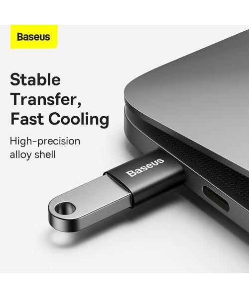 Baseus ZJJQ000001 Ingenuity Mini OTG Adaptér z USB-A na USB-C Black