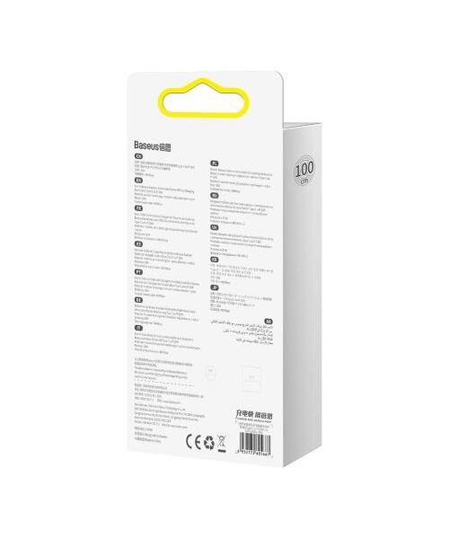 Baseus Type-C to Lightning Explorer Series Auto Power-Off Fast Charging Data Cable, 20W, 1m Black (C