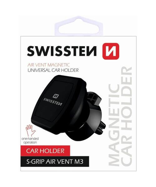 MAGNETICKÝ DRŽÁK DO VENTILACE AUTA SWISSTEN S-GRIP AV-M3