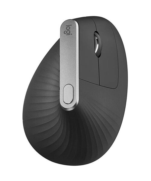 Logitech MX Vertical/Vertikální/Optická/Pro praváky/4 000 DPI/USB+BT/Grafitová