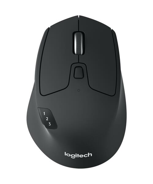 Logitech M720/Ergonomická/Optická/Pro praváky/1 000 DPI/Bezdrátová Bluetooth/Černá