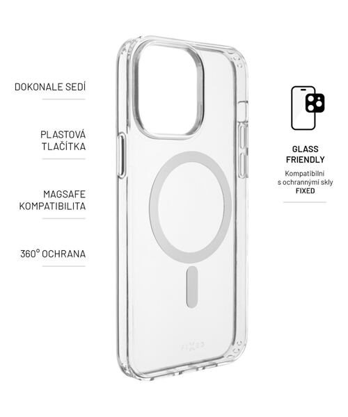 Zadní kryt FIXED MagPure s podporou Magsafe pro Apple iPhone 14 Pro Max, čirý