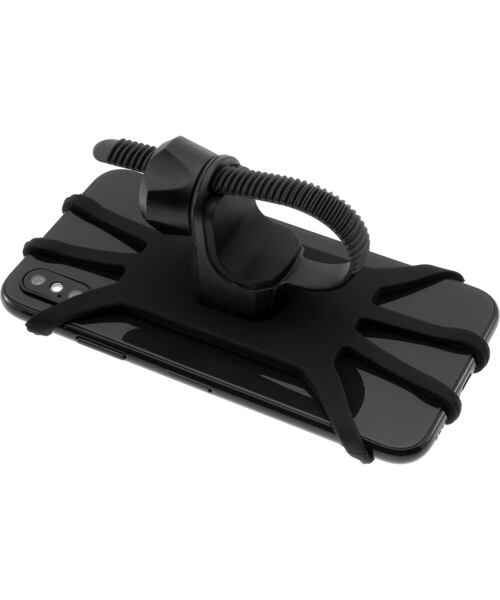 Silikonový držák mobilního telefonu na kolo FIXED Bikee, černý
