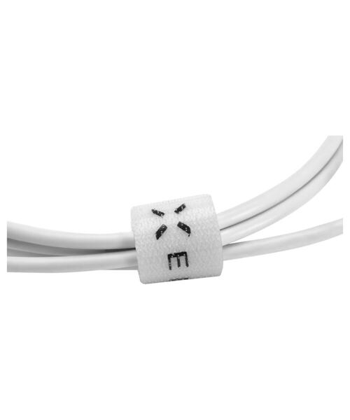 Datový a nabíjecí kabel FIXED s konektory USB/USB-C, USB 2.0, 1 metr, bílý