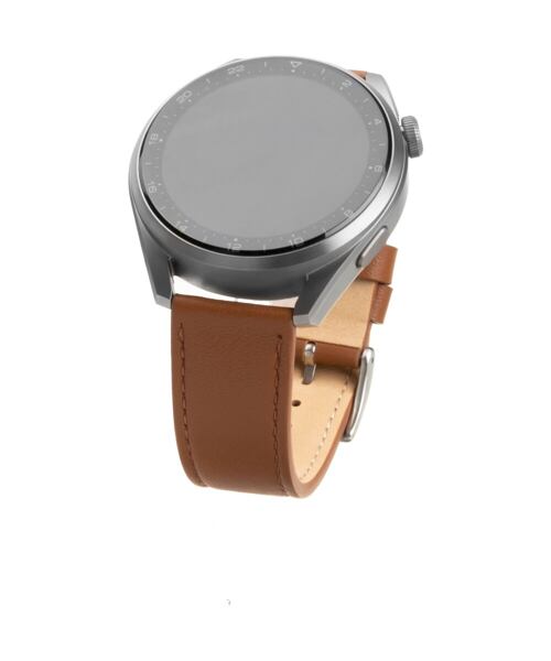Kožený řemínek FIXED Leather Strap s Quick Release 20mm pro smartwatch, hnědý