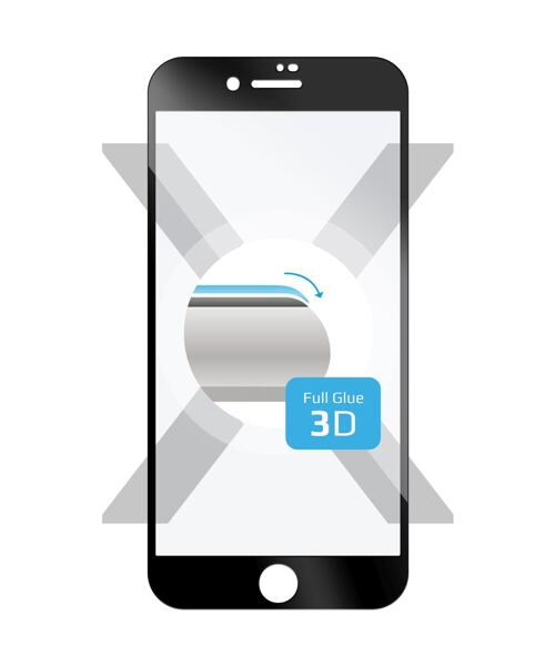 Ochranné tvrzené sklo FIXED 3D Full-Cover Apple iPhone 6/6S/7/8/SE (2020/2022),s lepením přes celý d