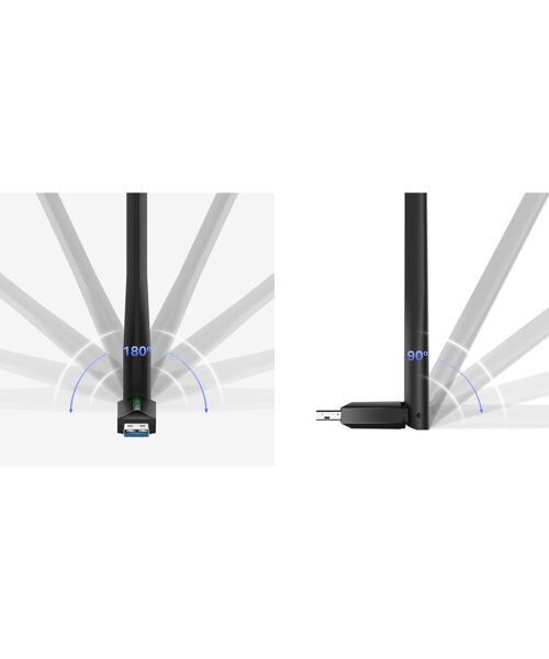 TP-Link Archer T3U Plus AC1300 USB 3.0 Wifi Adapter, high gain antenna