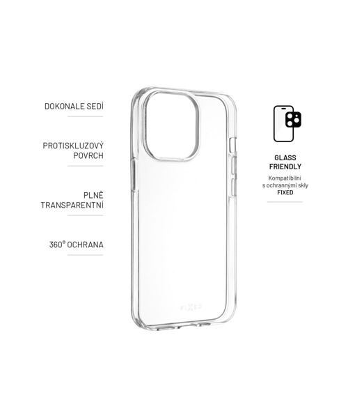 TPU gelový kryt FIXED Story pro Xiaomi Redmi Note 12 Pro, čirý