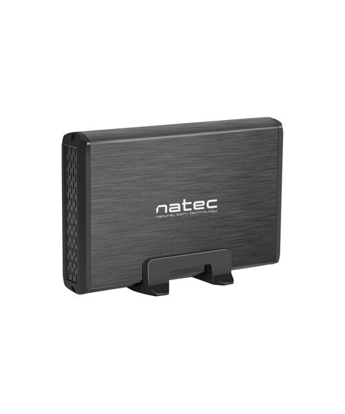 Externí box pro HDD 3,5'' USB 3.0 Natec Rhino, černý,  včetně napájecího adaptéru