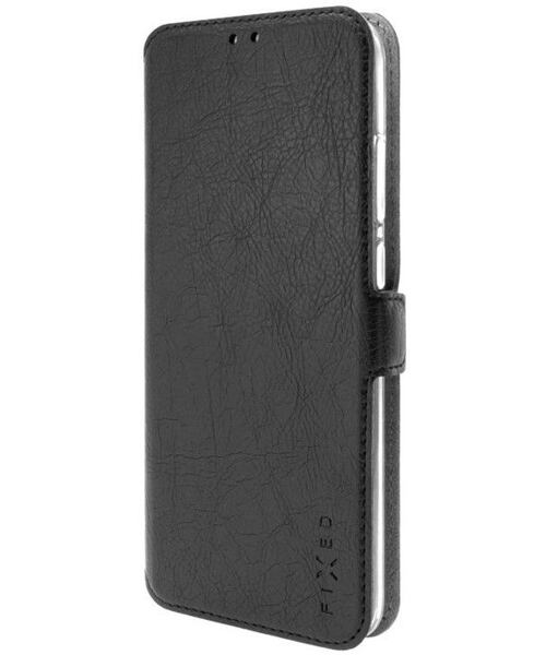 Tenké pouzdro typu kniha FIXED Topic pro Motorola Moto E32s, černé