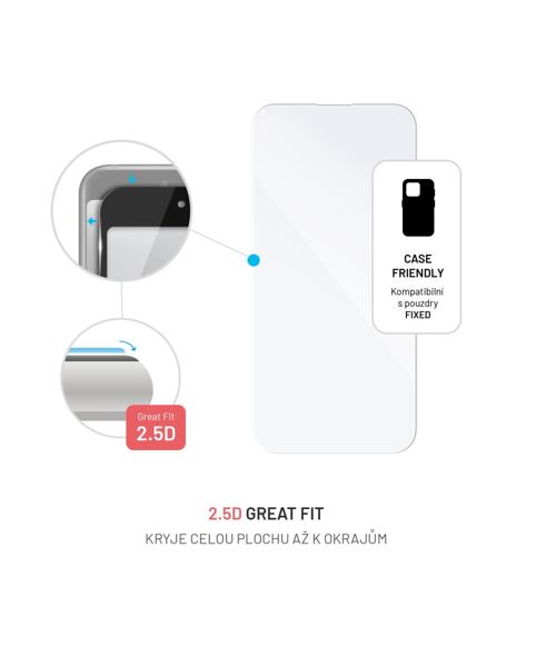 Ochranné tvrzené sklo FIXED pro Apple iPhone 14 Pro Max, čiré