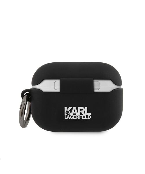 Karl Lagerfeld Rue St Guillaume Silikonové Pouzdro pro Airpods Pro Black