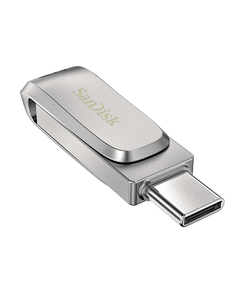 SanDisk Ultra Dual Drive Luxe/64GB/USB 3.1/USB-A + USB-C/Stříbrná