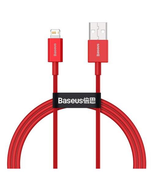 Baseus Lightning Superior Series cable, Fast Charging, Data 2.4A, 1m Red (CALYS-A09)