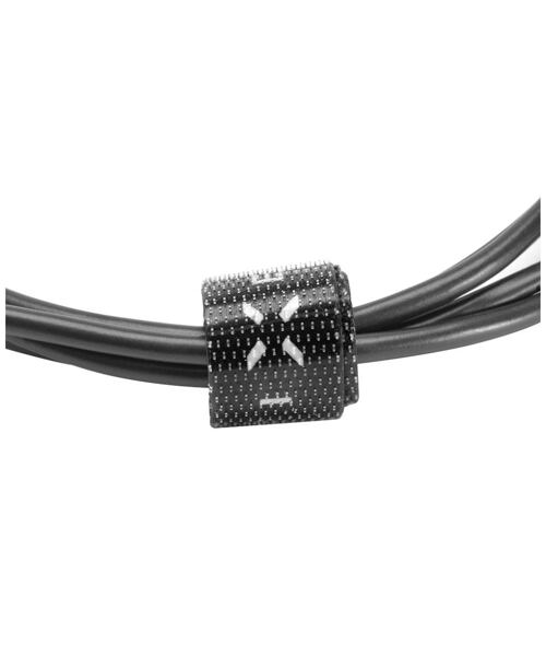 Dlouhý datový a nabíjecí kabel FIXED s konektory USB/USB-C, USB 2.0, 2 metry, černý