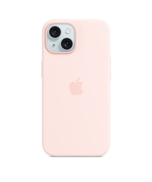 APPLE iPhone 15 Silicone Case with MagSafe - Light Pink