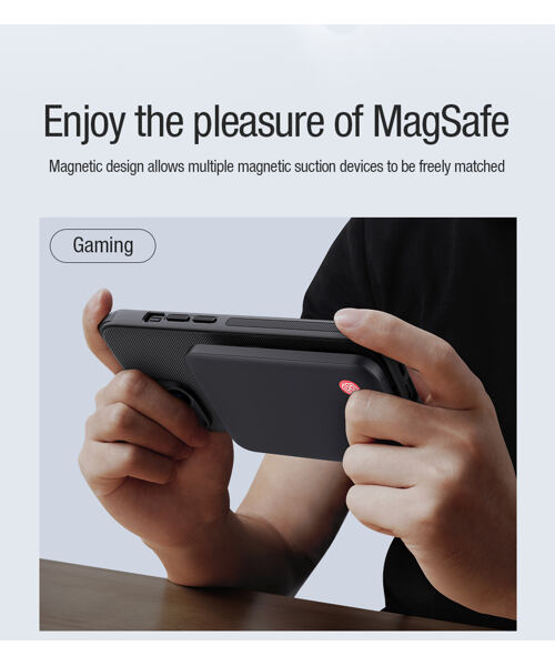 Nillkin Super Frosted PRO Magnetic Zadní Kryt pro Apple iPhone 15 Black