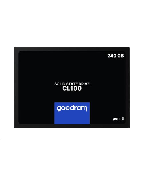 GOODRAM SSD CL100 Gen.3 240GB SATA III 7mm, 2,5" (R: 520MB/s, W 400MB/s)