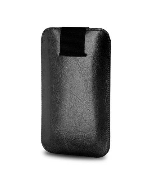 Pouzdro FIXED Soft Slim se zavíráním, PU kůže, velikost S, černé