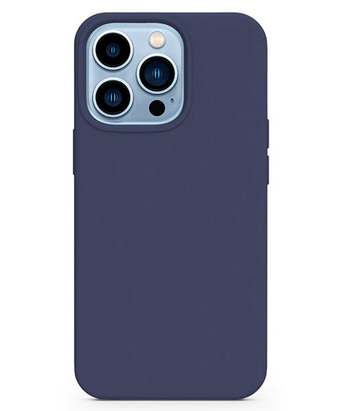 Epico Silicone Case Magnetic iPhone 13, Blue