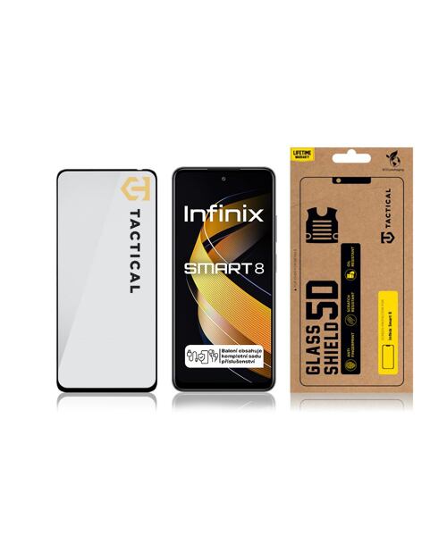 Tactical Glass Shield 5D sklo pro Infinix Smart 8 Black