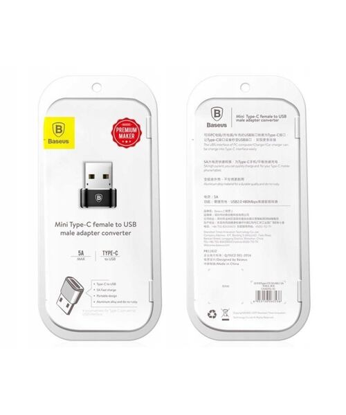 Baseus Adaptér z USB-C na USB-A Black