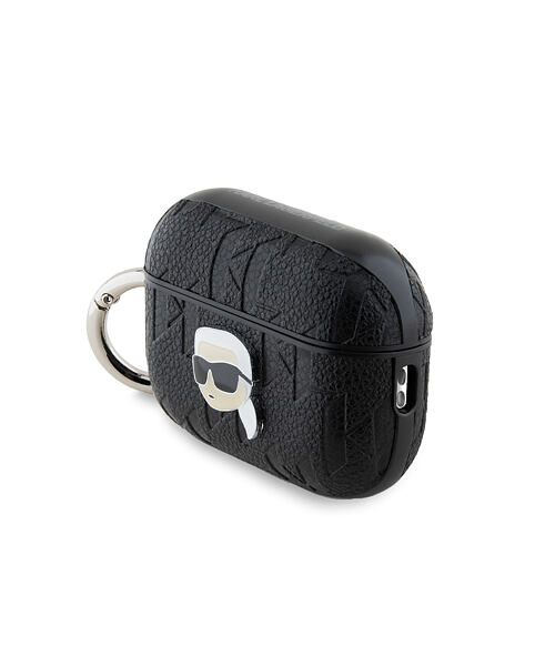 Karl Lagerfeld PU Embossed Karl Head Pouzdro pro AirPods 3 Black