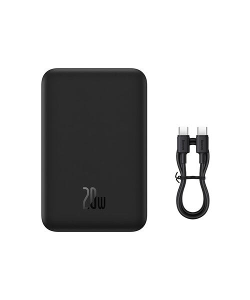 Baseus Magnetická Powerbanka 20000mAh 20W Black