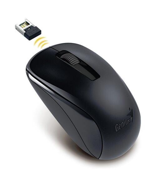 Genius NX-7005/Kancelářská/Optická/1 200 DPI/Bezdrátová USB/Černá